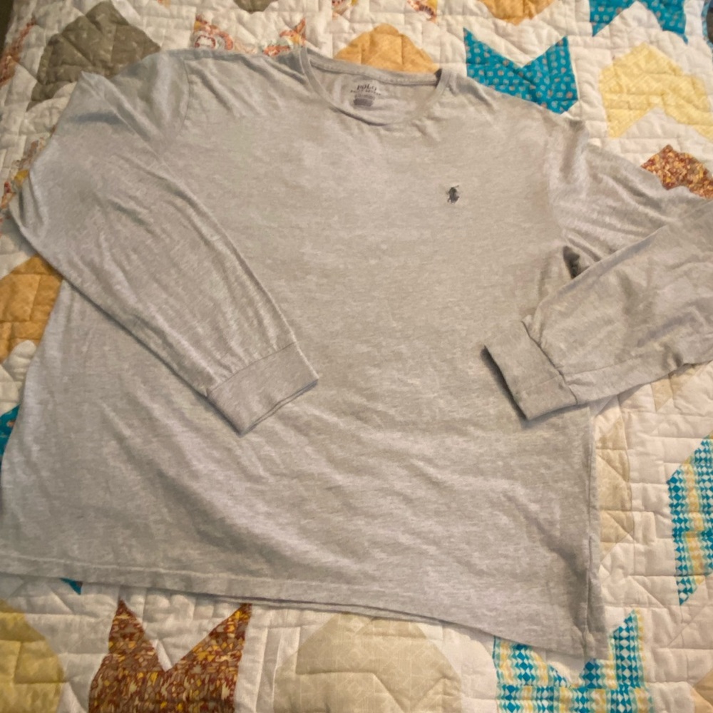EUC Grey Polo Ralph Lauren long sleeve t-shirt